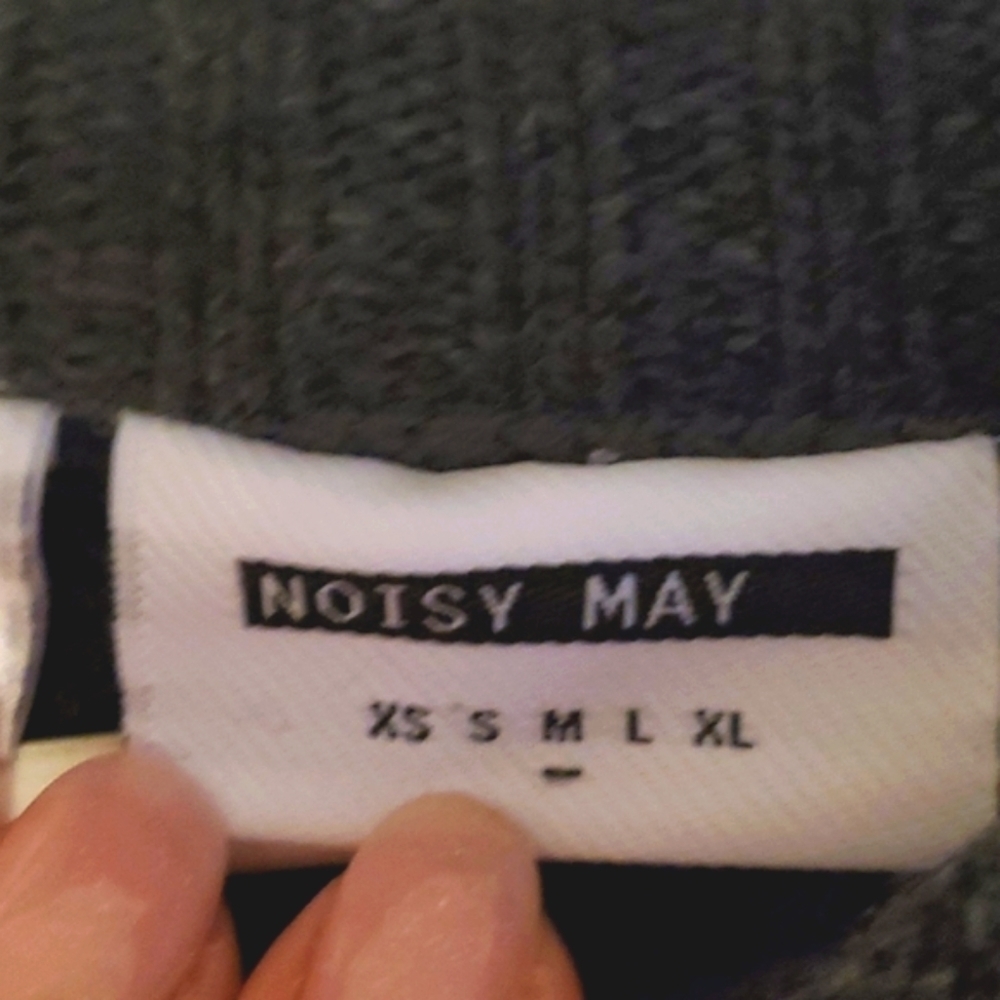 Noisy May Sweater dress -Grey -Beautiful Fair aisle pattern NWOT -Sz M​​​​​ - Picture 8 of 10